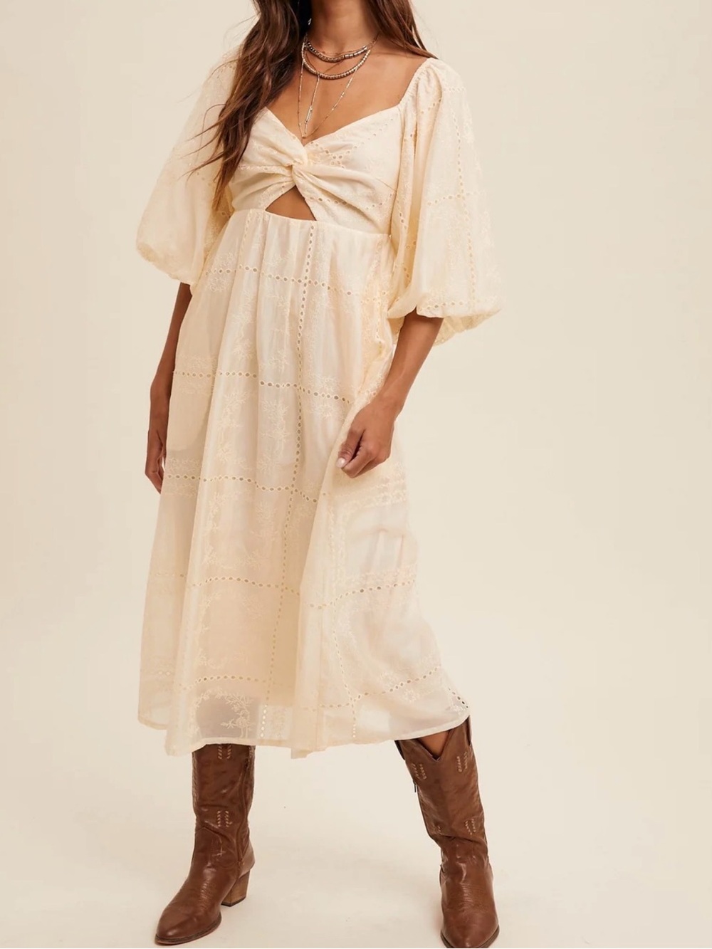 Cream dress